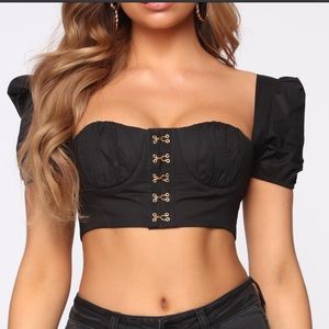 Fashion Nova Black Raquel Top